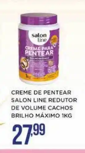 Apoio Mineiro Creme de pentear salon line redutor de volume cachos brilho máximo oferta