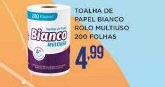 Apoio Mineiro Toalha de papel bianco rolo multiuso 200 folhas oferta