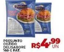 Supermercados Myatã Presunto cozido delisabore fat oferta