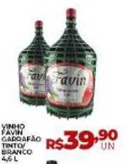 Supermercados Myatã Vinho favin garrafão tinto branco oferta