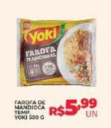 Supermercados Myatã Farofa de mandioca temp yoki oferta