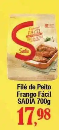 Supermercados Unidos Filé de peito frango facil sadia oferta