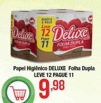 Supermercados Unidos Papel higiênico deluxe folha dupla leve 12 pague 11 oferta
