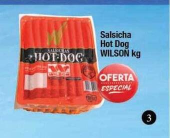 Supermercados Unidos Salsicha hot dog wilson kg oferta