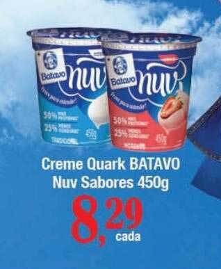 Supermercados Unidos Creme quark batavo nuv sabores oferta