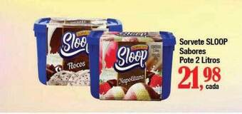 Supermercados Unidos Sorvete sloop sabores oferta