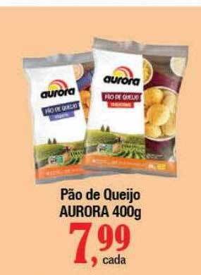 Supermercados Unidos Pão de queijo aurora oferta