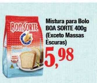 Supermercados Unidos Mistura para bolo boa sorte oferta