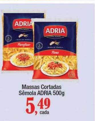 Supermercados Unidos Massas cortadas sêmola adria oferta