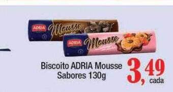 Supermercados Unidos Biscoito adria mousse sabores oferta