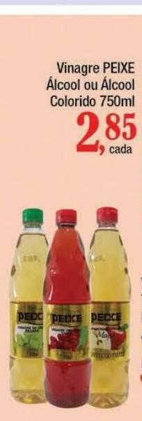 Supermercados Unidos Vinagre peixe alcool ou alcool colorido oferta