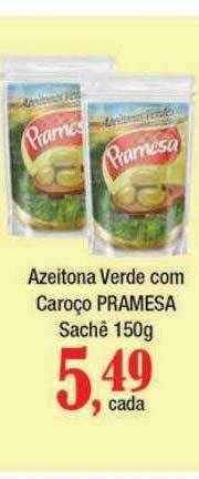 Azeitona verde com caroço pramesa
