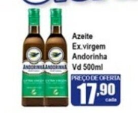 Higa's Supermercado Azeite Ex. Virgem Andorinha Vd 500ml oferta