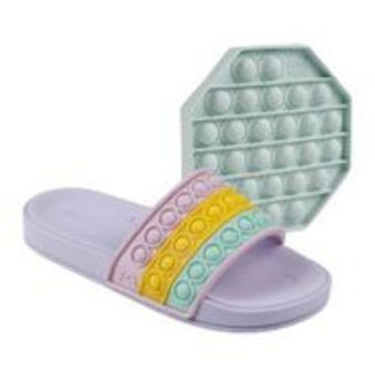 Itapuã Calçados Chinelo slide mar & cor pop it infantil lilás oferta