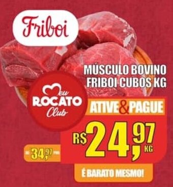 Rocato Supermercados Musculo bovino Friboi Cubos 1kg oferta