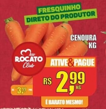 Rocato Supermercados Cenoura 1kg oferta