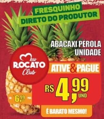 Rocato Supermercados Abacaxi Perola unidade oferta