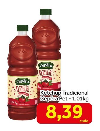 Shibata Supermercados Ketchup Tradicional Cepera pet 1.01kg oferta