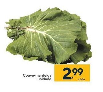 Coop Couve Manteiga unidade oferta