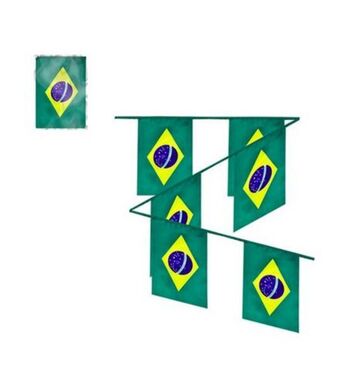 Freitas Varejo Bandeirola de rua brasil 10pcs útil bazar 21x14cm rf2958 oferta