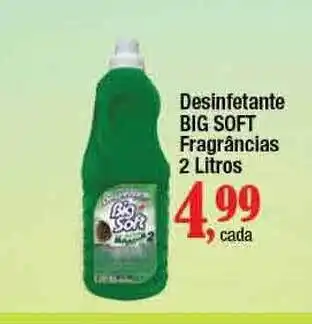 Supermercados Unidos Desifetante Big Soft Frangrâncias 2L oferta