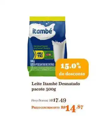 Mercadinhos São Luiz Leite Itambé Desnatado 15% De Desconto 500g oferta