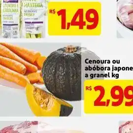 Mercado Extra Cenoura ou abóbora japonesa a granel oferta