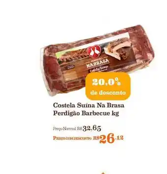 Mercadinhos São Luiz Costela Suína Na Brasa Perdigão Barbecue 20% De Desconto 1kg oferta