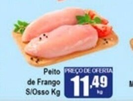 Higa's Supermercado Peito de Frango s/Osso 1kg oferta