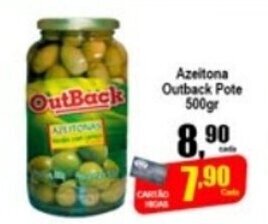 Higa's Supermercado Azeitona Outback pote 500g oferta