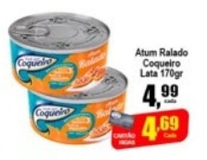 Higa's Supermercado Atum Ralado Coqueiro lata 170g oferta