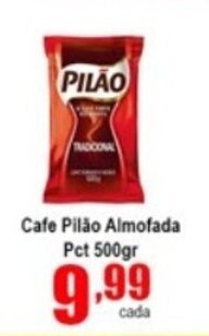 Higa's Supermercado Cafe Pilao Almofada pct 500g oferta