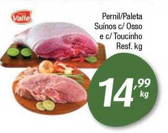 Pernil paleta suínos c osso e c toucinho resf.