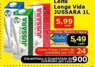 Mialich Supermercados Leite longa vida jussara oferta