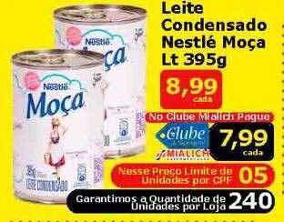 Leite condensado nestlé moça lt
