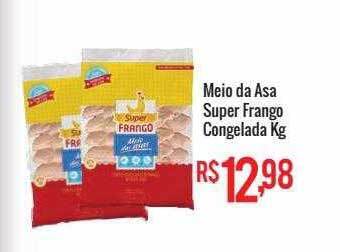 Mart Minas Meio da asa super frango congelado oferta