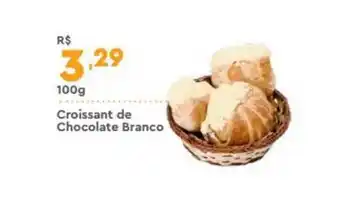 Supper Rissul Croissant De Chocolate Branco 100g oferta