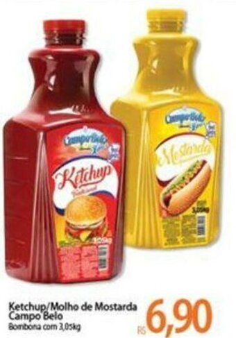 Atacadão Ketchup/ Molho de Mostarda Campo Belo 3.05kg oferta