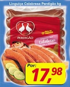 Supermercados Guanabara Linguica calabresa Perdigao 1kg oferta
