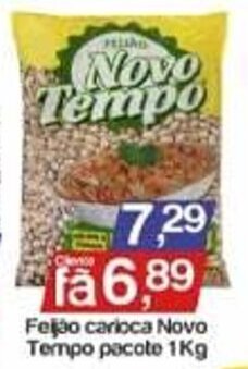 Feijao carioca Novo Tempo pacote 1kg