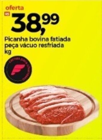 Frangolândia Picanha bovina fatiada peca vacuo resfriada 1kg oferta
