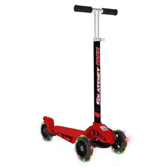 Patinete skatenet max led vermelho - bandeirante