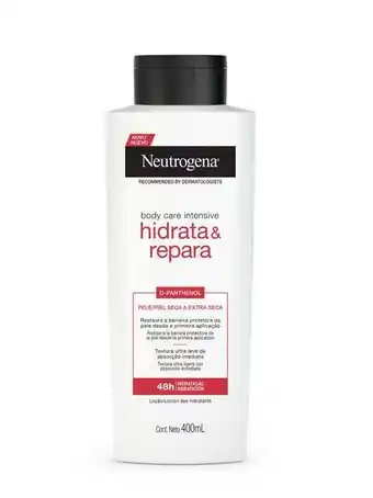 Carrefour Loção hidrata & repara neutrogena body care intensive 400 ml oferta