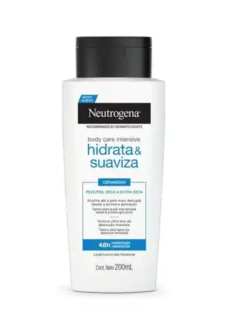 Carrefour Loção hidrata & suaviza neutrogena body care intensive 200 ml oferta