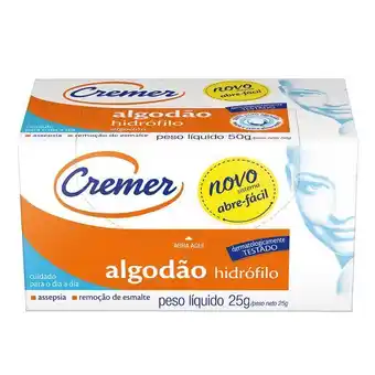 Carrefour Algodão rolo cremer 25g oferta