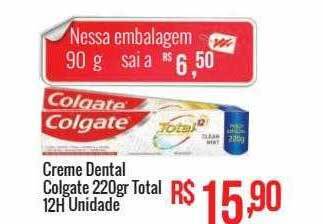 Mart Minas Creme dental colgate total 12h unidade oferta