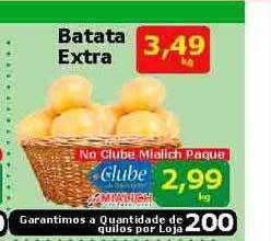Mialich Supermercados Batata extra oferta