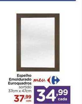 Carrefour Espelho emoldurado euroquadros oferta