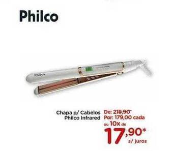 Carrefour Chapa p cabelos philco infrared oferta