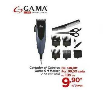 Cortador p cabelos gama gm master